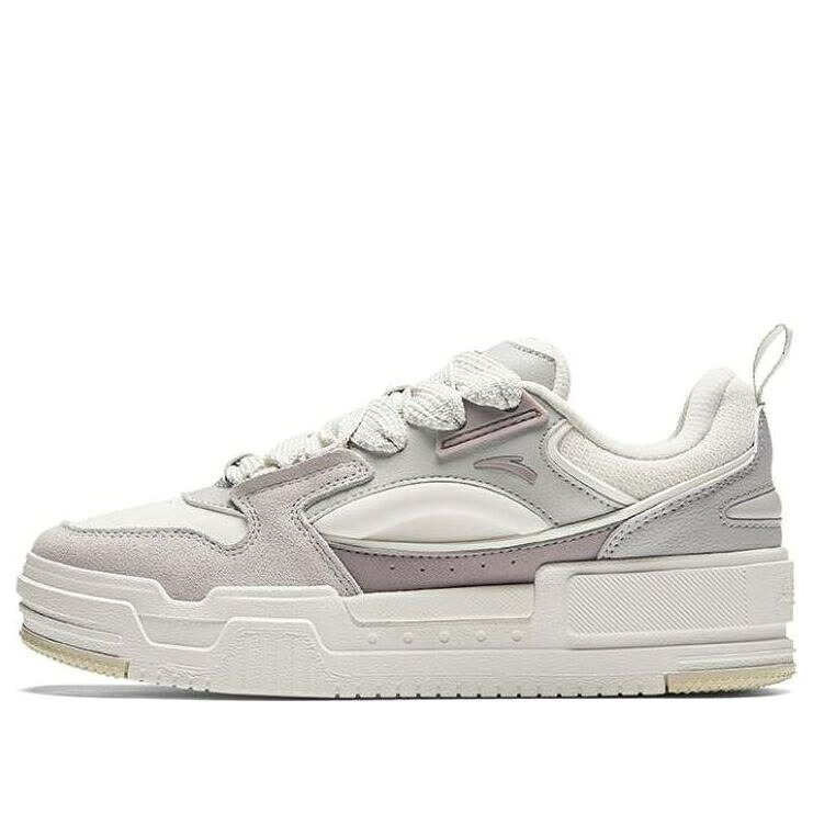 シリーズ 白色 ホワイト 灰色 グレー 紫 パープル 'WHITE GREY' スニーカー レディース ANTA (WMNS) SKATEBOARDING SERIES SNEAKERS 922348001-4 / WHITE GREY PURPLE|スニケス
