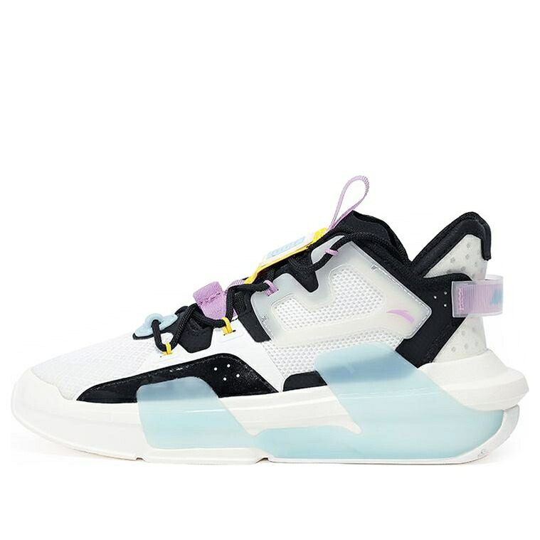 黒いこと 黒いこと 白いこと 白いこと 紫 パープル \u0027WHITE PURPLE\u0027 スニーカー レディース ANTA (WMNS) BADAO 3 BLACK 122138081-4 / WHITE BLACK PURPLE