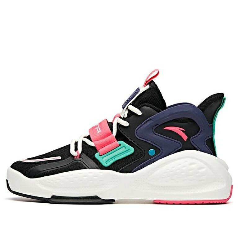 シリーズ 黒色 ブラック ピンク 青色 ブルー 'BLACK PINK' スニーカー レディース ANTA (WMNS) LIFE SERIES SNEAKERS 122038081-4 / BLACK PINK BLUE