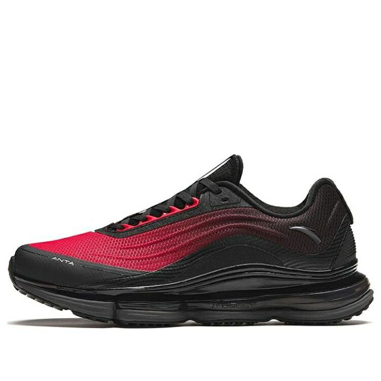 シリーズ 黒色 ブラック 赤 レッド BLACK RED スニーカー メンズ ANTA RUNNING SERIES SNEAKERS 112415501-5 / BLACK RED