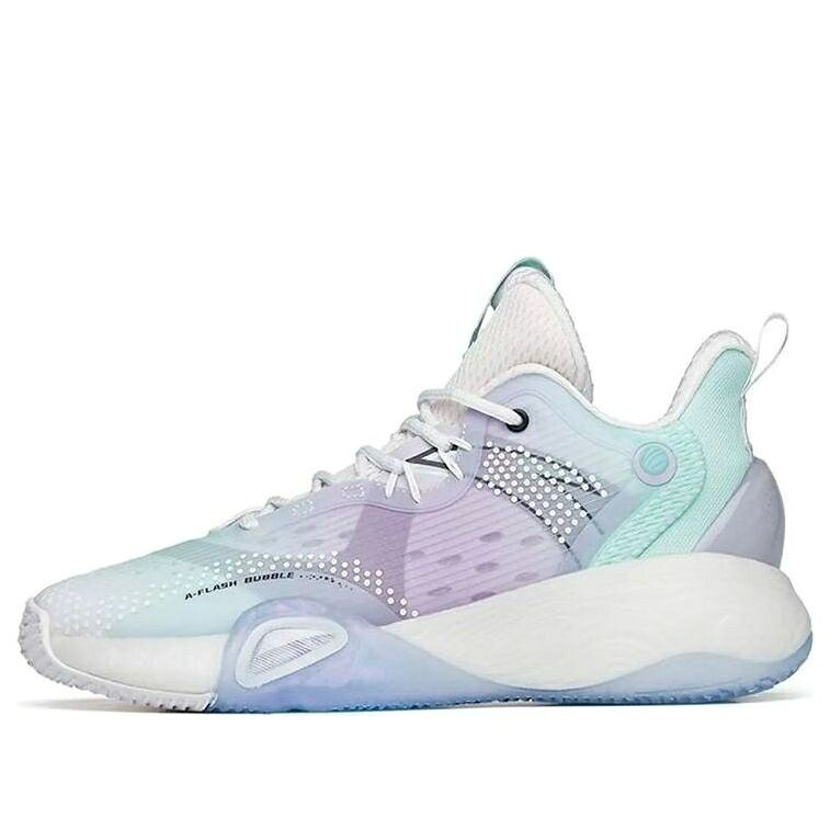 砂上の楼閣 青み 青色 白いこと 白いこと 紫 パープル \u0027WHITE PURPLE\u0027 スニーカー レディース ANTA (WMNS) BUBBLE BOMB BLUE 122211603Q-1 / WHITE BLUE PURPLE