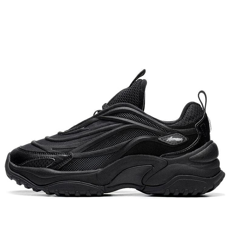 リーニン 黒いこと 黒いこと \u0027BLACK\u0027 スニーカー メンズ LI-NING AURORA WINDWALKER V2 AGCS159-3 / BLACK