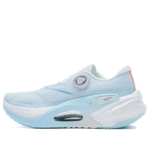 リーニン プロ 青色 ブルー 白色 ホワイト 'LIGHT WHITE' スニーカー レディース LI-NING (WMNS) FURIOUS RIDER 7 PRO V2 BLUE ARZT010-2 / LIGHT BLUE WHITE