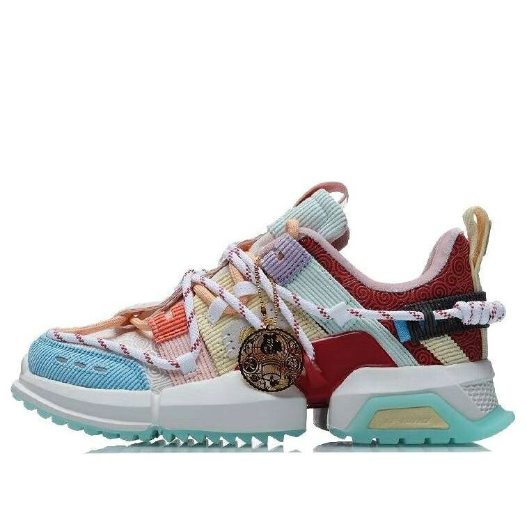 リーニン 白色 ホワイト 赤 レッド 青色 ブルー 緑 グリーン 'CHINESE YE
2000
AR' スニーカー レディース LI-NING (WMNS) TITAN HALO NEW AGLR140-1 / WHITE RED BLUE GREEN