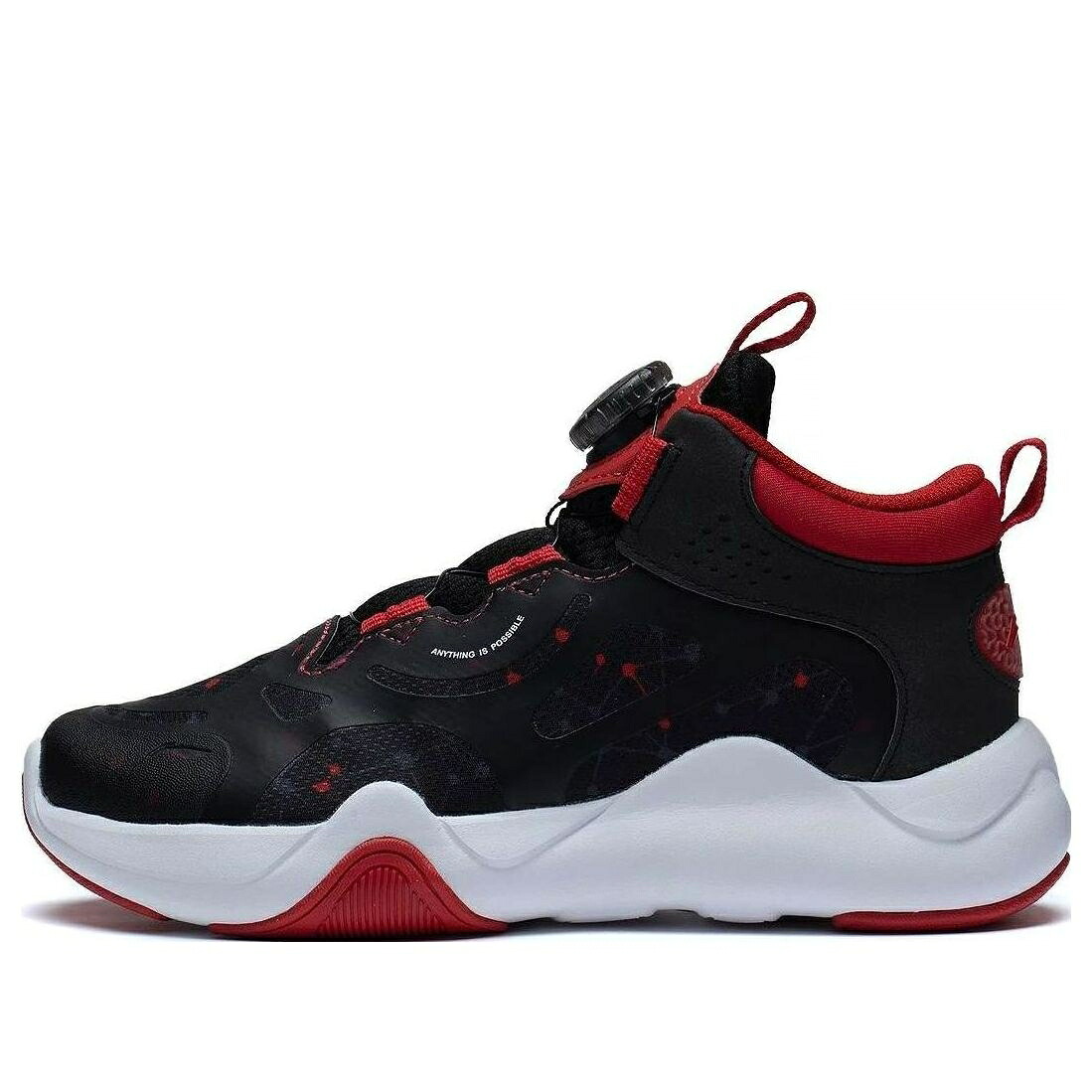 リーニン ゲーム 黒色 ブラック 赤 レッド 白色 ホワイト 'BLACK RED' ジュニア キッズ LI-NING (GS) GAME DAY YKCT034-3 / BLACK RED WHITE ベビー マタニティ スニーカー 23,068円