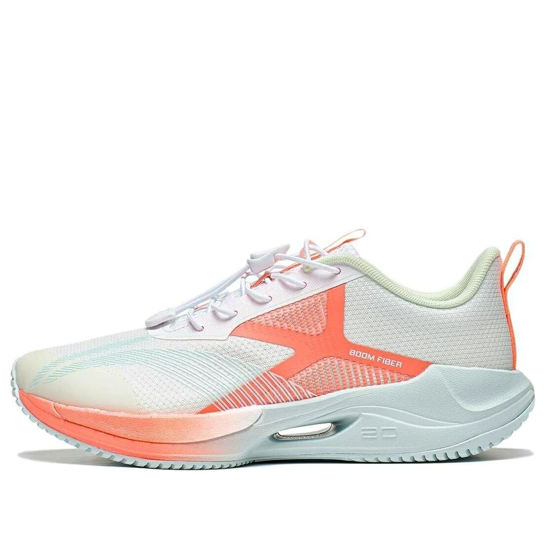 リーニン 白色 ホワイト 橙 オレンジ 'WHITE ORANGE' ジュニア キッズ LI-NING (GS) SUPERLIGHT XX YKFT030-6 / WHITE ORANGE ベビー マタニティ スニーカー｜スニケス