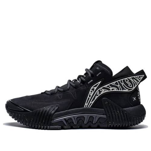 リーニン 黒いこと 黒いこと \u0027MISTER CARTOON\u0027 スニーカー メンズ LI-NING BADFIVE 2 LOW ABFR005-17 / BLACK