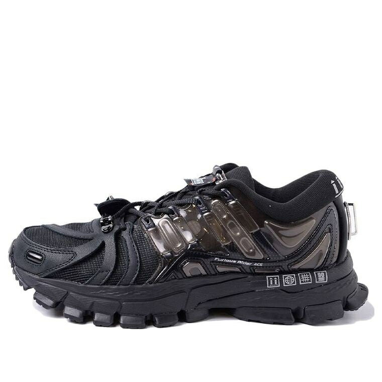 リーニン はやりっ児 黒いこと 黒いこと 1.5 \u0027BLACK\u0027 スニーカー メンズ LI-NING FURIOUS RIDER ACE ARHR129-2 / BLACK