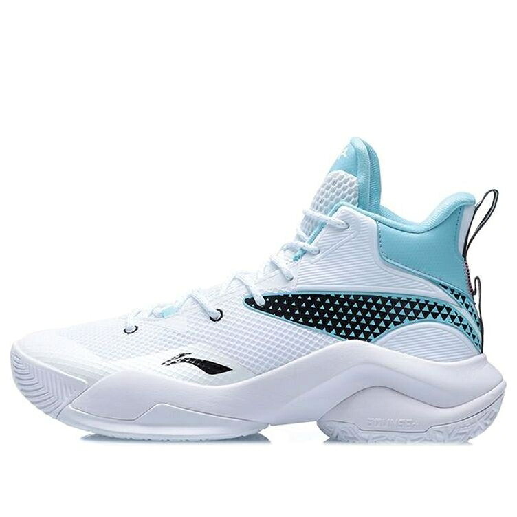 リーニン パワー 白色 ホワイト 黒色 ブラック 青色 ブルー 'WHITE BLUE' スニーカー メンズ LI-NING POWER 7 CRYSTAL ABPQ041-1 / WHITE BLACK CRYSTAL BLUE｜スニケス