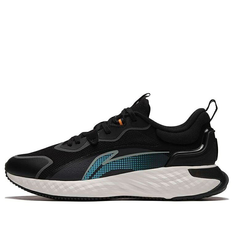 リーニン 黒いこと 黒いこと 緑 緑であること \u0027BLACK GREEN\u0027 スニーカー メンズ LI-NING CLOUD SHIELD AGLS211-2 / BLACK GREEN