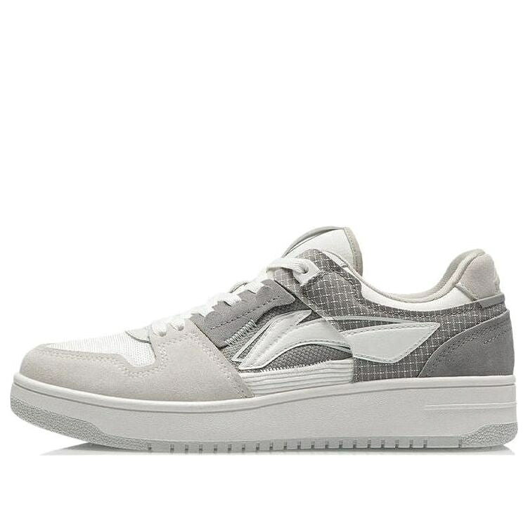リーニン 白いこと 白いこと 薄墨色 薄墨色 \u0027GREY WHITE\u0027 スニーカー メンズ LI-NING TIANJI AGCP299-11 / WHITE GREY