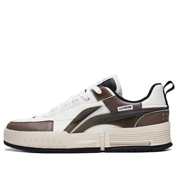 リーニン スニーカー 運動すること靴 白いこと 白いこと 赤銅色 赤銅色 \u0027WHITE BROWN\u0027 スニーカー メンズ LI-NING SPORTSWEAR SHOES AGCT135-3 / WHITE BROWN