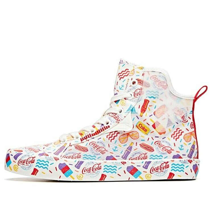 白いこと 白いこと \u0027WHITE MULTICOLOR\u0027 スニーカー レディース ANTA (WMNS) X COCA COLA CANVAS MULTI-COLOR\u0027 122028656-8 / WHITE MULTI COLOR