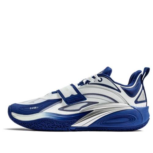 白いこと 白いこと 青み 青色 \u002711 DUKE\u0027 スニーカー メンズ ANTA KAI 1 GAMES 8124D1113-4 / WHITE BLUE