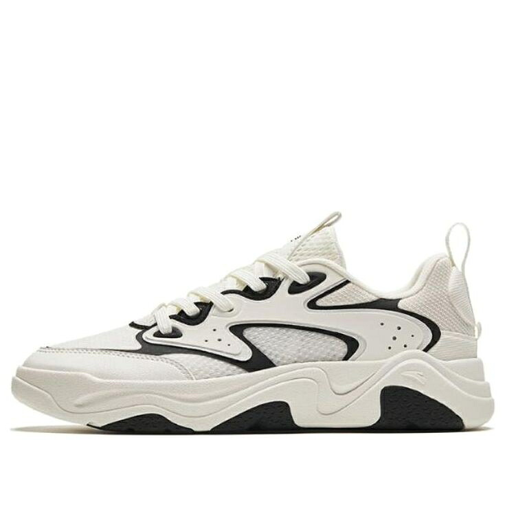 縮くれる ウェイブ 白いこと 白いこと 黒いこと 黒いこと \u0027WHITE BLACK\u0027 スニーカー レディース ANTA (WMNS) BACK WAVE 122428854-1 / WHITE BLACK