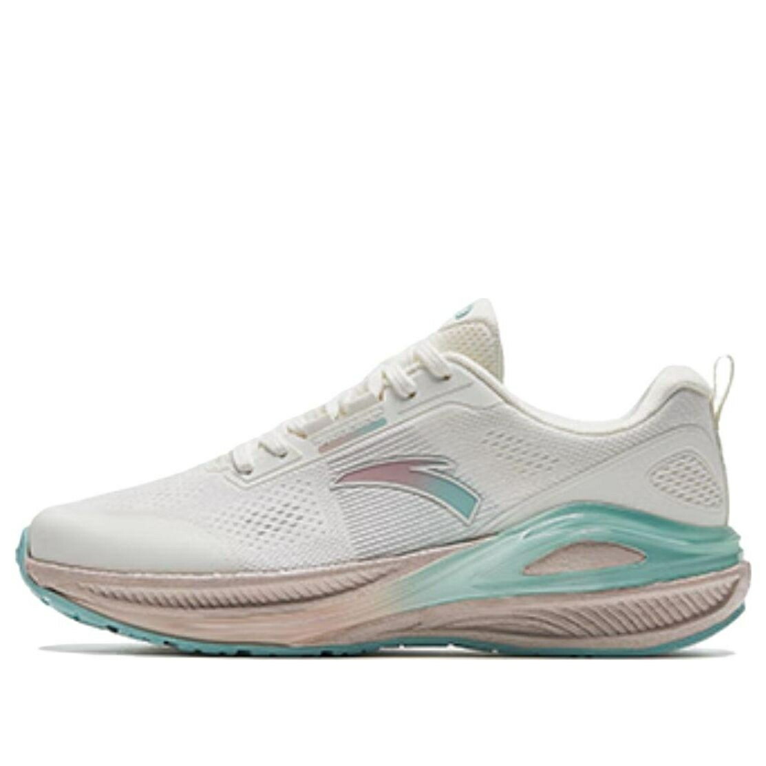 白いこと 白いこと サクラ色 青碧 青碧 \u0027IVORY WHITE\u0027 スニーカー レディース ANTA (WMNS) C100 YUTU 122335580-2 / WHITE PINK BLUE