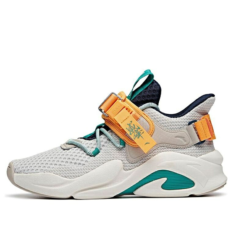 橙 オレンジ色 薄墨色 薄墨色 \u0027GREY TEAL\u0027 スニーカー メンズ ANTA BADAO ORANGE 112028085-4 / GREY ORANGE TEAL