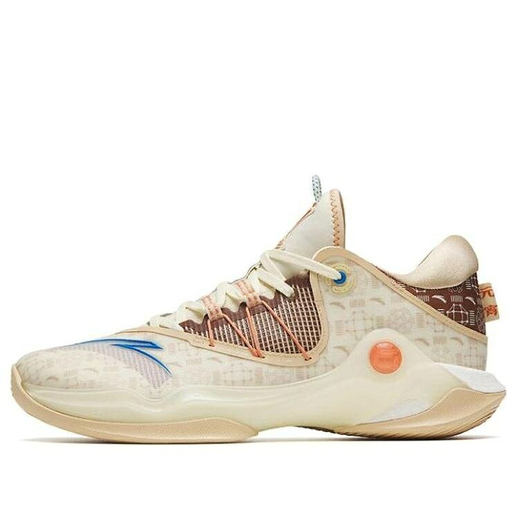 ベージュ 茶色 ブラウン 橙 オレンジ 'LANTERN FESTIVAL' スニーカー メンズ ANTA SKYLINE 1 112311107-8 / BEIGE BROWN ORANGE