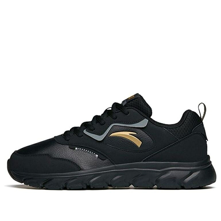 ラン コレクション ゴールド 黒色 ブラック 灰色 グレー 'BLACK GREY' スニーカー メンズ ANTA RUN COLLECTION GOLD 912145573-3 / BLACK GOLD GREY|スニケス