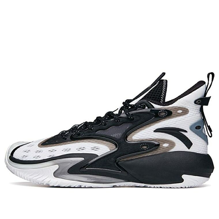 ショック ゲーム 白色 ホワイト 黒色 ブラック 'CRAZY TIDE' スニーカー メンズ ANTA SHOCK THE GAME 5 112131601-4 / WHITE BLACK 33,995円
