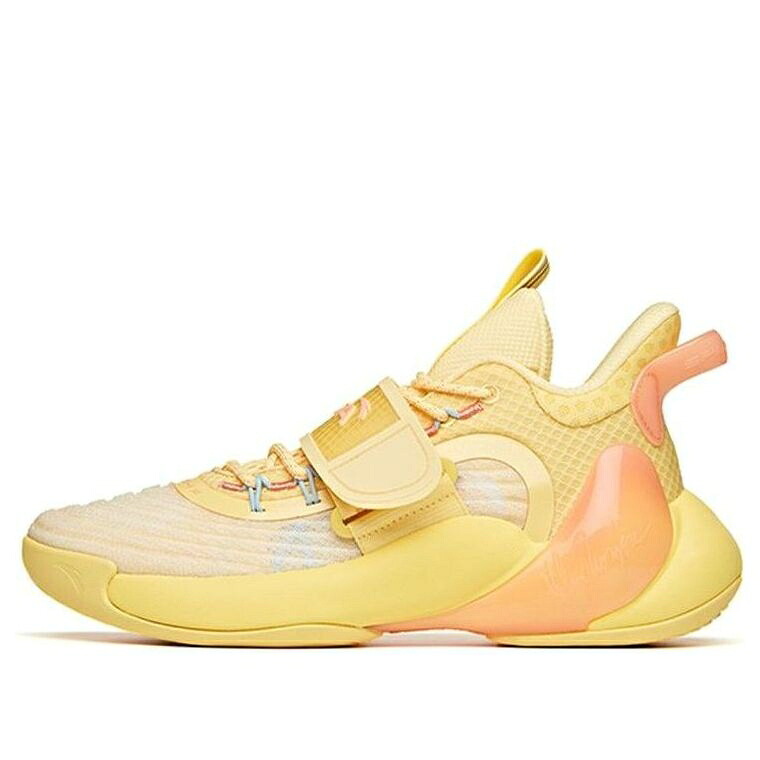 黄味がかった 黄色 橙 オレンジ色 \u0027SALTY LEMON\u0027 スニーカー メンズ ANTA KLAY THOMPSON SPLASH 3 112121604S-5 / YELLOW ORANGE