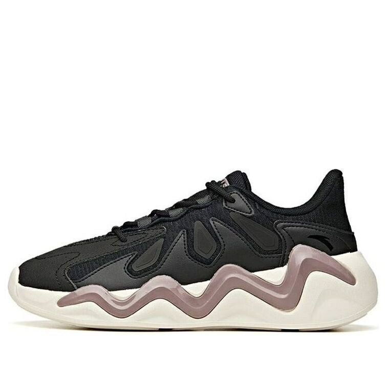 シリーズ 黒色 ブラック 白色 ホワイト 'BLACK DADDY' スニーカー レディース ANTA (WMNS) LIFE SERIES SNEAKERS 122048841-3 / BLACK WHITE