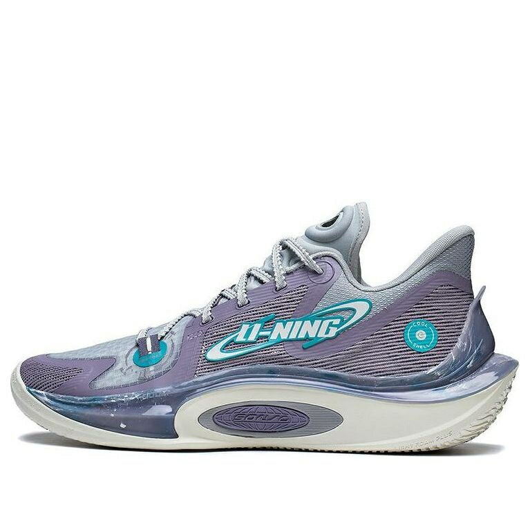 リーニン 薄墨色 薄墨色 紫 パープル 青み 青色 \u0027LAVENDER GRAU\u0027 スニーカー メンズ LI-NING SONIC 11 ASTRO-S1 ABAT021-3 / GREY PURPLE BLUE