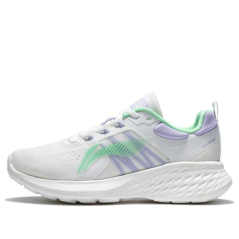 リーニン 紫 パープル 薄墨色 薄墨色 緑 緑であること \u0027GREY GREEN\u0027 スニーカー レディース LI-NING (WMNS) EAZGO PURPLE ARES008-3 / GREY PURPLE GREEN