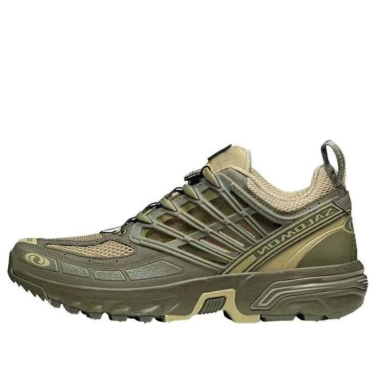 サロモン 労働者階級 薄墨色 薄墨色 薄墨色 緑 緑であること \u0027OLIVE GREEN\u0027 スニーカー メンズ SALOMON ACS PRO ADVANCED 471323 / GRAY GREEN