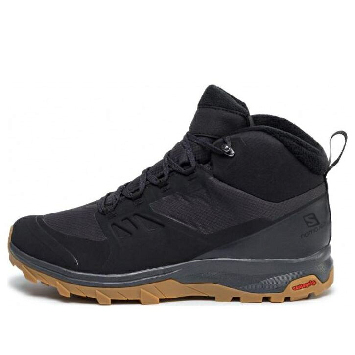 サロモン 黒色 ブラック 茶色 ブラウン 'BLACK BROWN' スニーカー メンズ SALOMON OUTSNAP CSWP 409220 / L40922000 BLACK BROWN｜スニケス