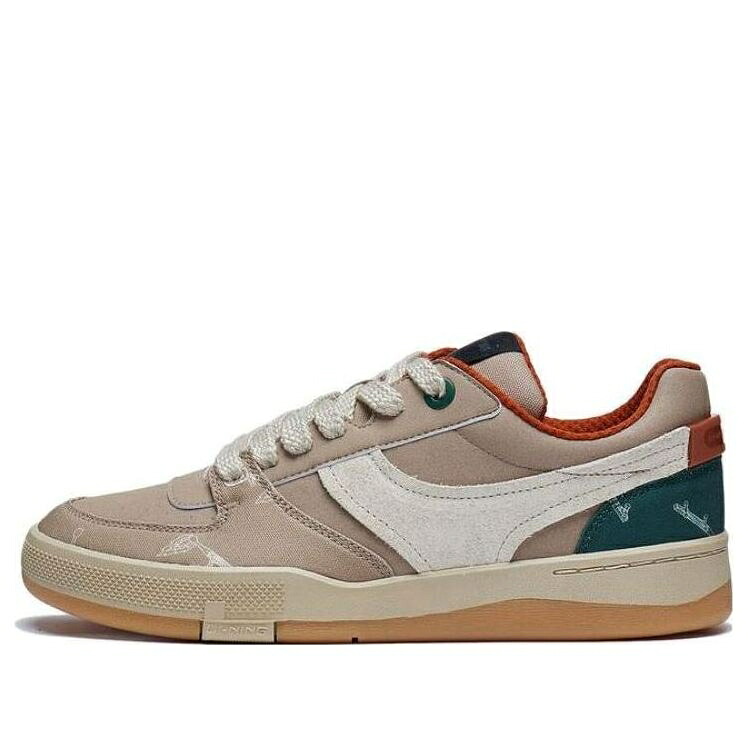 リーニン 赤銅色 赤銅色 白いこと 白いこと 緑 緑であること \u0027LIGHT BROWN\u0027 スニーカー メンズ LI-NING GLORY 92S AEPT003-3 / BROWN WHITE GREEN