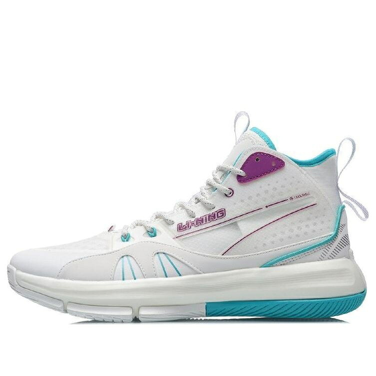 リーニン 白いこと 白いこと 青碧 青碧 紫 パープル \u0027CHAMPAGNE WHITE\u0027 スニーカー メンズ LI-NING 937 ABPR011-2 / WHITE BLUE PURPLE