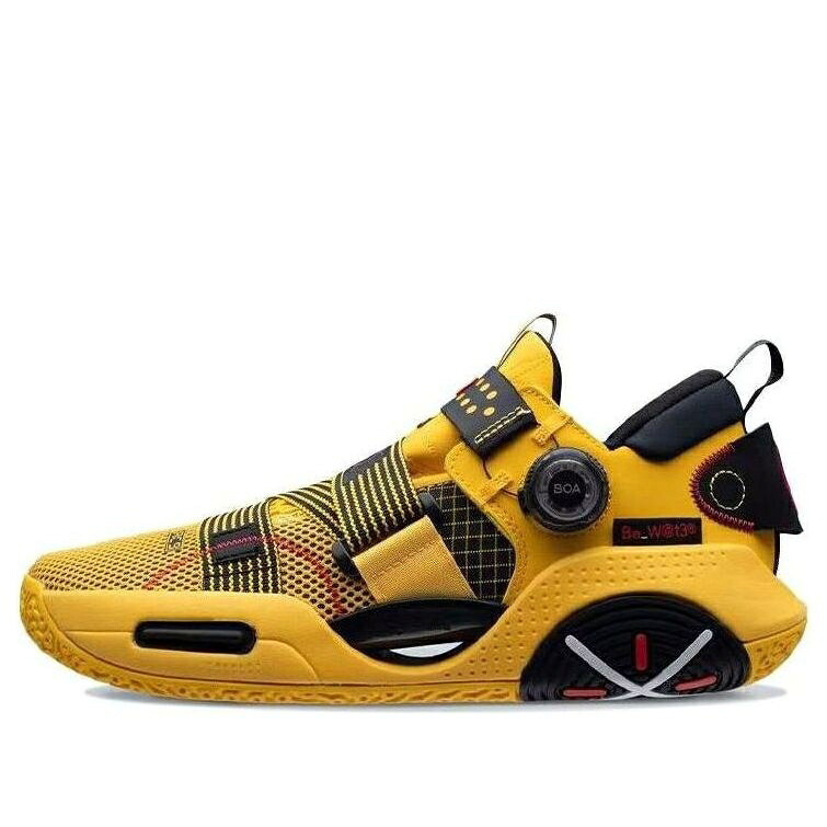 リーニン ウェイド 黄味がかった 黄色 黒いこと 黒いこと \u0027BRUCE LEE\u0027 スニーカー メンズ LI-NING WAY OF WADE 9 V2 BOA ABAR121-4 / YELLOW BLACK