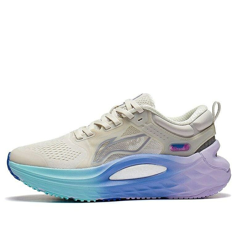 リーニン 薄墨色 薄墨色 青み 青色 紫 パープル \u0027COTTON CANDY\u0027 スニーカー レディース LI-NING (WMNS) FURIOUS RIDER 6 ARZS002-7 / GREY BLUE PURPLE