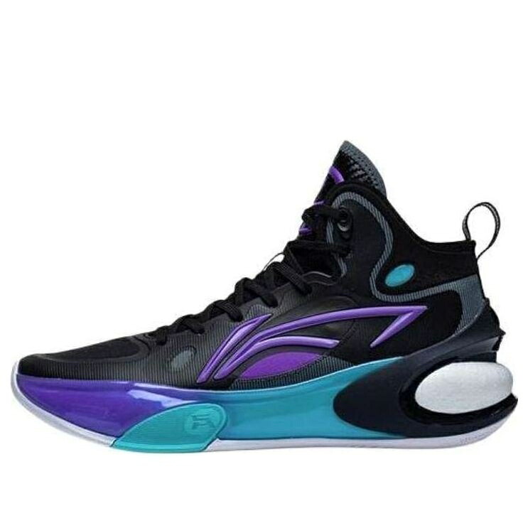 リーニン ミッド 黒いこと 黒いこと 紫 パープル \u0027BLACK PURPLE\u0027 スニーカー メンズ LI-NING YUSHUAI 17 MID ABAT043-9 / BLACK PURPLE