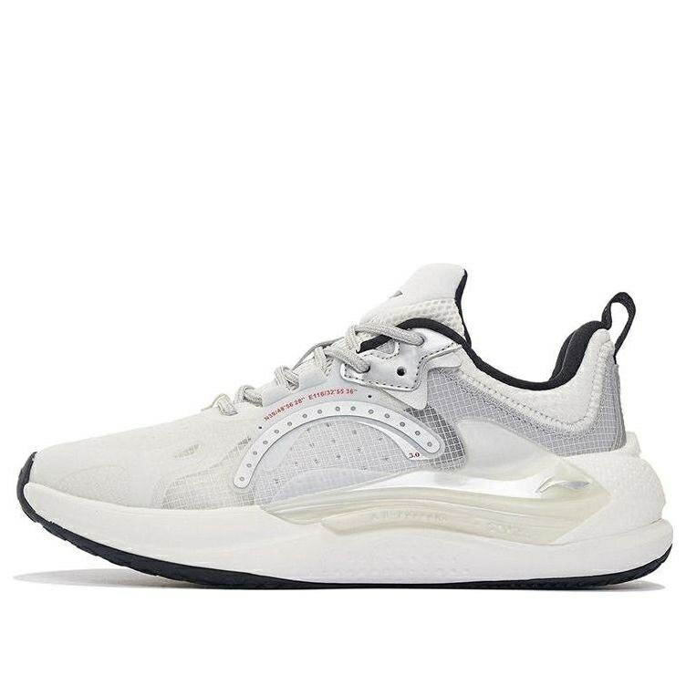 リーニン 白色 ホワイト 銀色 シルバー 'WHITE SILVER' スニーカー メンズ LI-NING SPARK 3 AGLS061-2 / WHITE SILVER