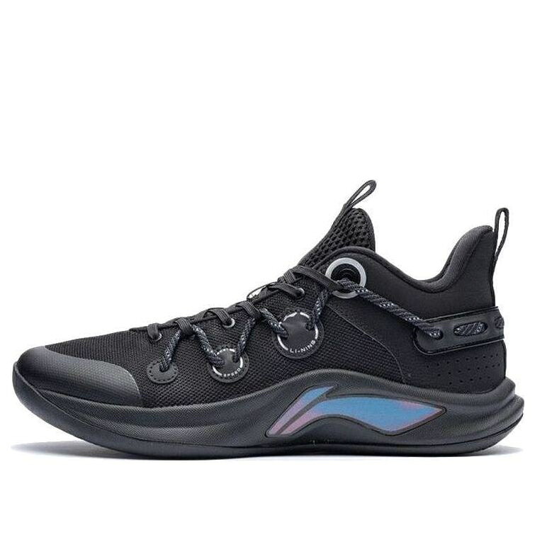 リーニン スピード チーム 黒色 ブラック 青色 ブルー 'BLACK BLUE' スニーカー メンズ LI-NING SPEED TEAM ABPR045-2 / BLACK BLUE