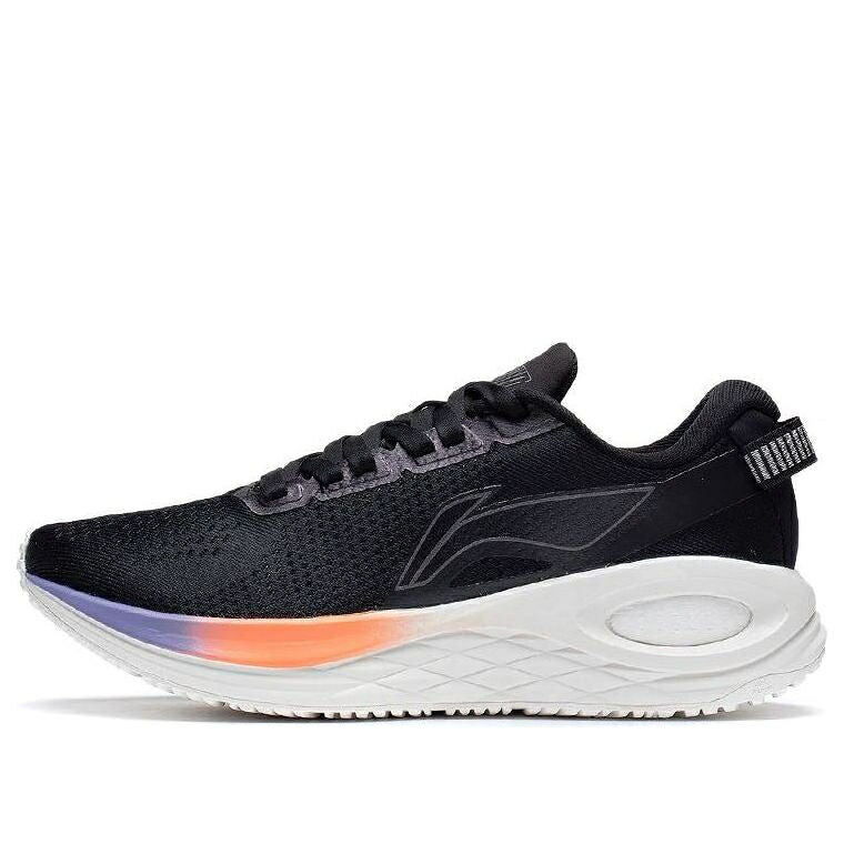 リーニン 黒いこと 黒いこと 橙 オレンジ色 白いこと 白いこと \u0027BLACK ORANGE\u0027 スニーカー レディース LI-NING (WMNS) FURIOUS RIDER 6 ESSENTIAL ARZS004-17 / BLACK ORANGE WHITE