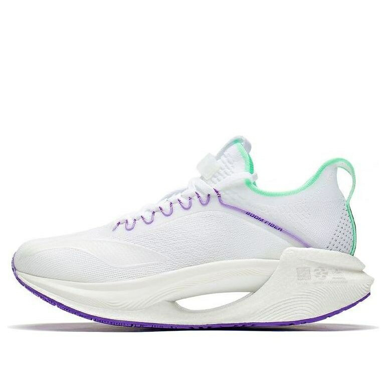 リーニン 緑 緑であること 白いこと 白いこと 紫 パープル \u0027WHITE PURPLE\u0027 スニーカー メンズ LI-NING JUE YING ESSENTIAL GREEN ARRS003-13 / WHITE GREEN PURPLE メンズ靴-スニーカー-靴
