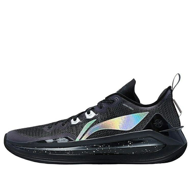 リーニン 黒色 ブラック BLACK LASER スニーカー メンズ LI-NING LIREN 3 V2 ABAT057-19 / BLACK