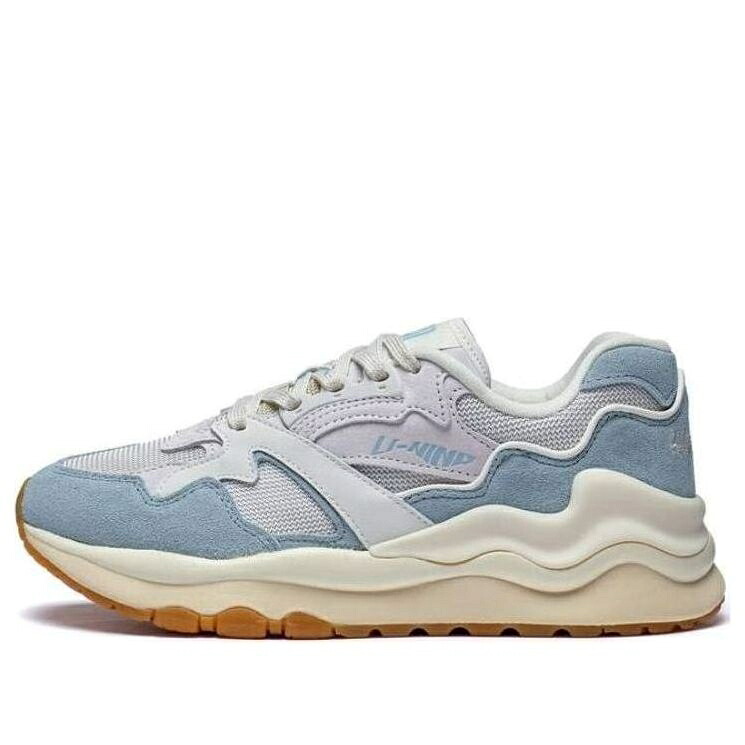 リーニン 青み 青色 薄墨色 薄墨色 \u0027BABY BLUE\u0027 スニーカー レディース LI-NING (WMNS) 001 SHANHAI AZGT008-4 / BLUE GREY