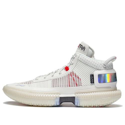 リーニン ウルトラ ミッド 白いこと 白いこと \u0027CREAM WHITE\u0027 スニーカー メンズ LI-NING BADFIVE 3 ULTRA MID ABFS011-2 / WHITE MULTI COLOR