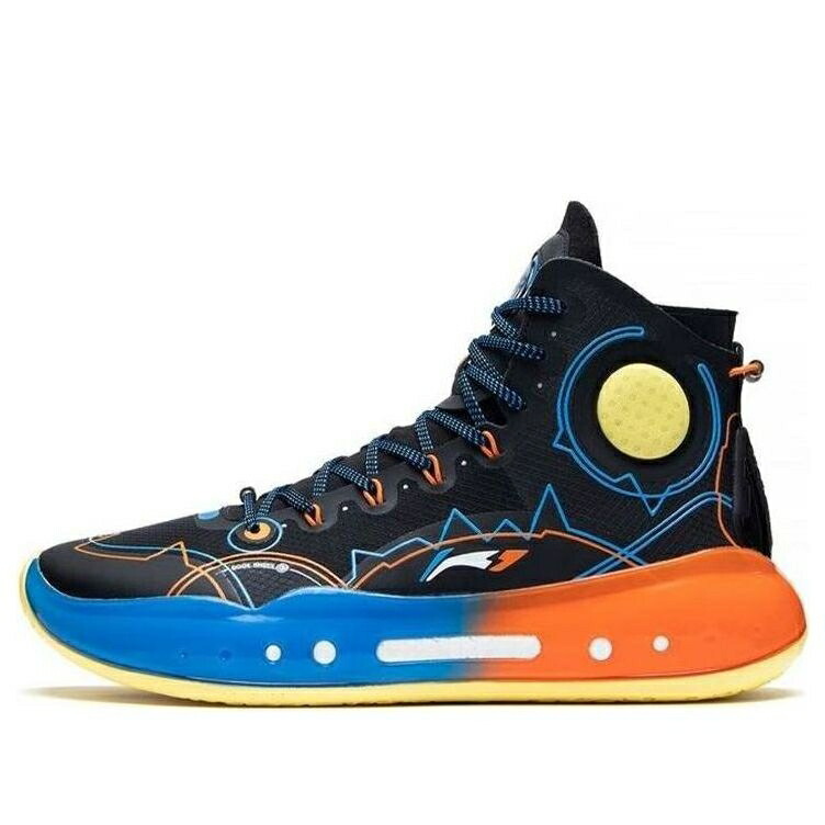 リーニン 青色 ブルー 黒色 ブラック 橙 オレンジ BLACK ORANGE スニーカー メンズ LI-NING YUSHUAI 14 BLUE ABAQ033-28 / BLACK BLUE ORANGE