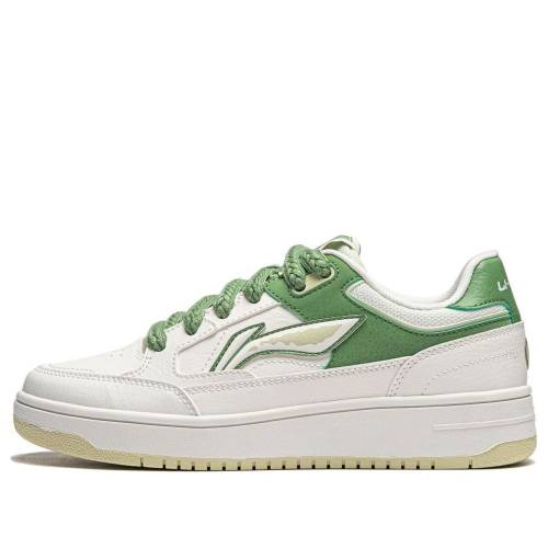 リーニン 白色 ホワイト 緑 グリーン WHITE GREEN スニーカー レディース LI-NING (WMNS) TIANJI AGCU096-1 / WHITE GREEN