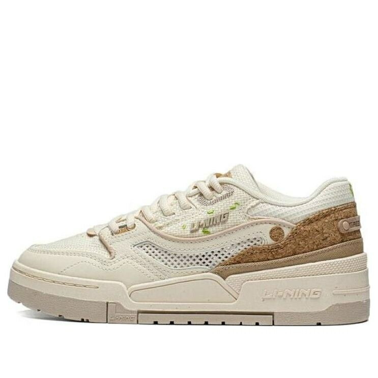 リーニン 白いこと 白いこと ベージュ \u0027WHITE BEIGE\u0027 スニーカー レディース LI-NING (WMNS) 001 BTC PRM AGCT068-1 / WHITE BEIGE
