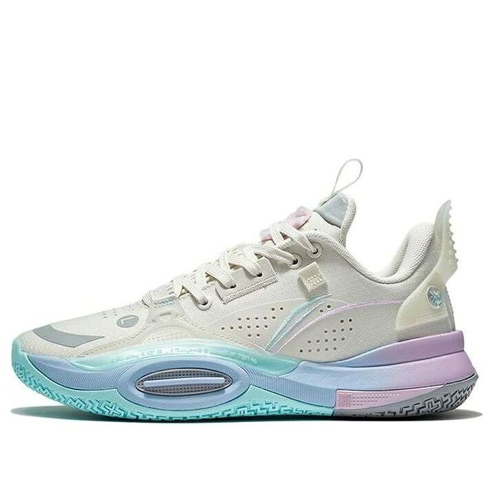 リーニン ウェイド シティ パール 白色 ホワイト 'COTTON CANDY' ジュニア キッズ LI-NING (GS) WADE ALL CITY 10 V2 ABPS009-1 / MARSHMALLOW PEARL WHITE ベビー マタニティ スニーカー｜スニケス 43,030円