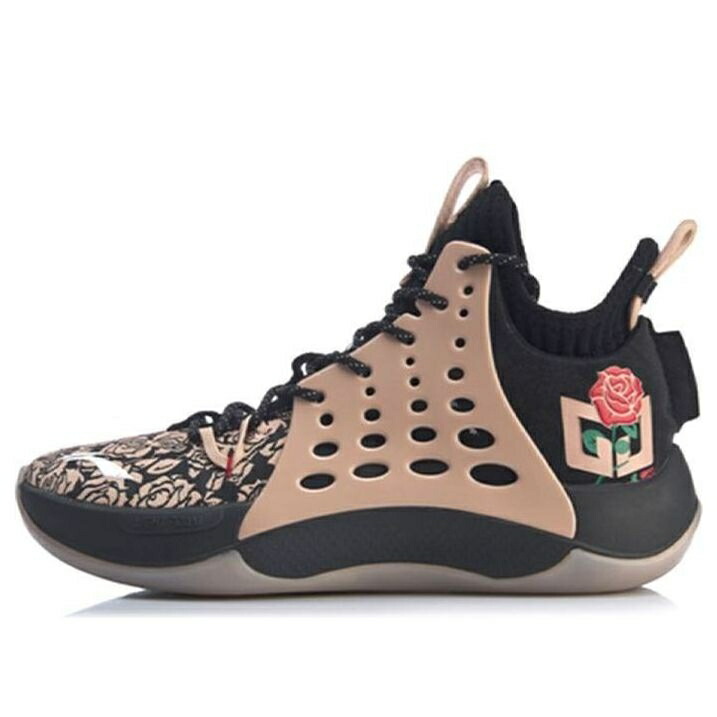 リーニン ミッド 黒いこと 黒いこと ゴールド \u0027BLACK GOLD\u0027 スニーカー メンズ LI-NING SONIC 7 V2 MID ABAP077-3 / BLACK GOLD