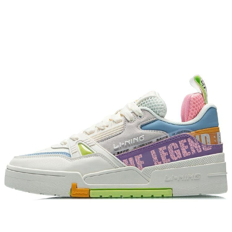 リーニン 青碧 青碧 白いこと 白いこと 紫 パープル \u0027WHITE PURPLE\u0027 スニーカー レディース LI-NING (WMNS) 001 BTC BLUE AECR002-1 / WHITE BLUE PURPLE