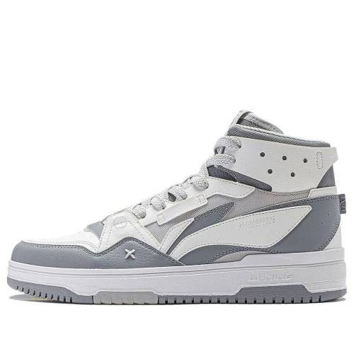 リーニン ご機嫌 薄墨色 薄墨色 白いこと 白いこと 2.0 \u0027GREY WHITE\u0027 スニーカー メンズ LI-NING SAN YUAN HIGH AGCT291-3 / GREY WHITE