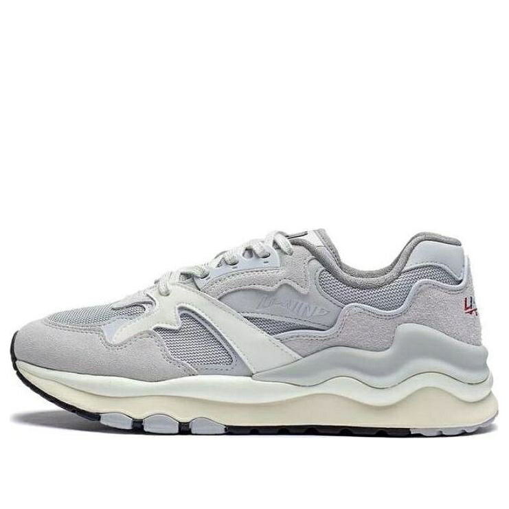 リーニン 灰色 グレー 白色 ホワイト \'GREY WHITE\' スニーカー メンズ LI-NING 001 SHANHAI AZGT007-1 / GREY WHITE｜スニケス